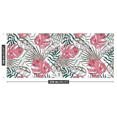 Papier peint decoratif Feuilles tropicales