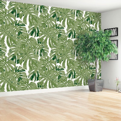 Papier peint decoratif Feuilles tropicales