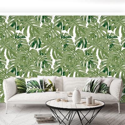 Papier peint decoratif Feuilles tropicales