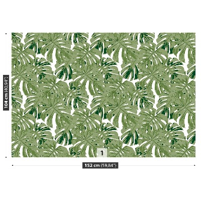 Papier peint decoratif Feuilles tropicales