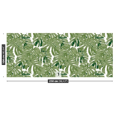 Papier peint decoratif Feuilles tropicales