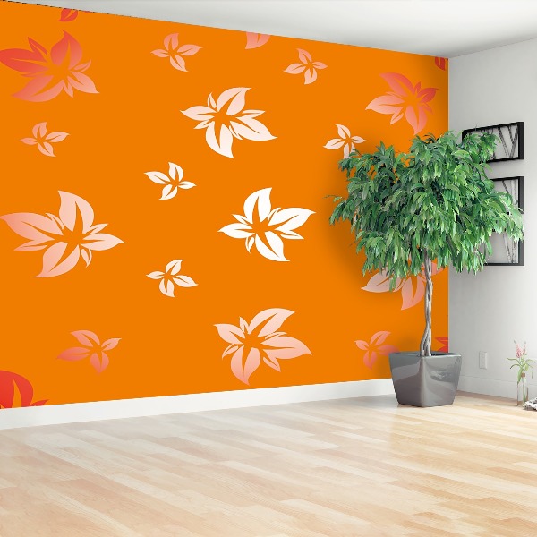 Papier peint decoratif Fleuri motif