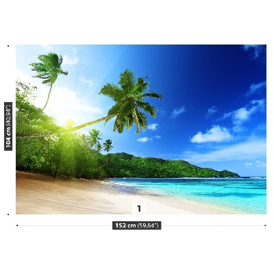 Papier peint Plage aux seychelles