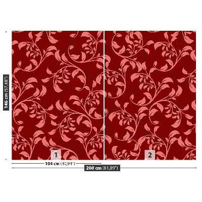 Papier peint decoratif Baroque floral