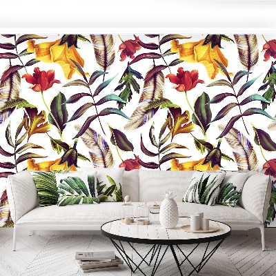 Papier peint decoratif Plantes tropicales