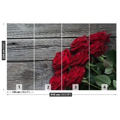 Papier peint photo Roses rouges