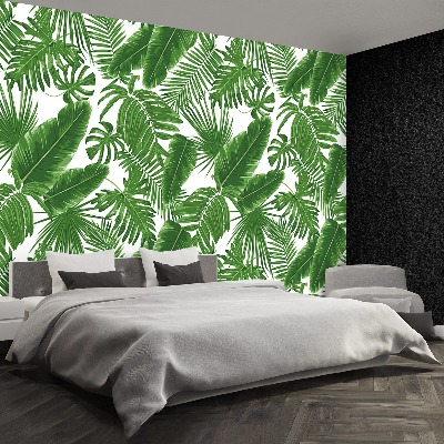 Papier peint decoratif Feuilles tropicales