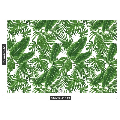 Papier peint decoratif Feuilles tropicales