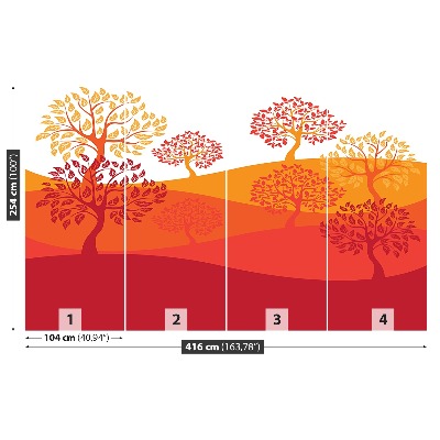 Papier peint decoratif Des arbres