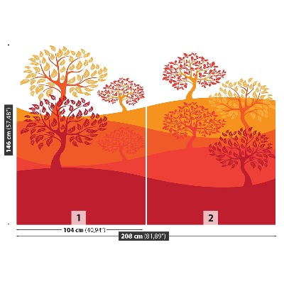 Papier peint decoratif Des arbres