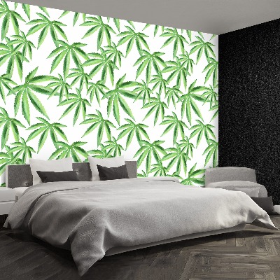 Papier peint mural Feuilles de cannabis