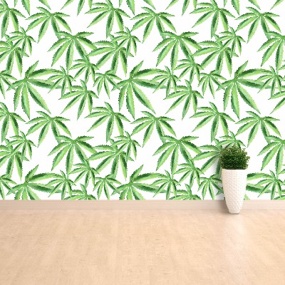 Papier peint mural Feuilles de cannabis