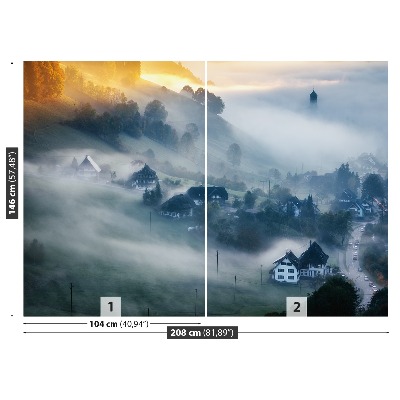 Papier peint Village historique