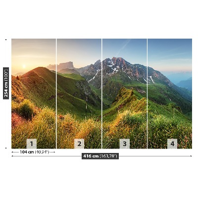Papier peint Montagnes dolomites