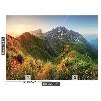 Papier peint Montagnes dolomites