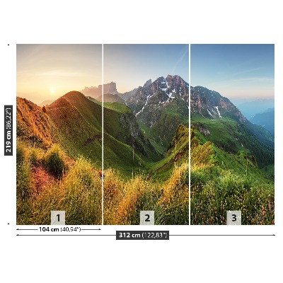 Papier peint Montagnes dolomites