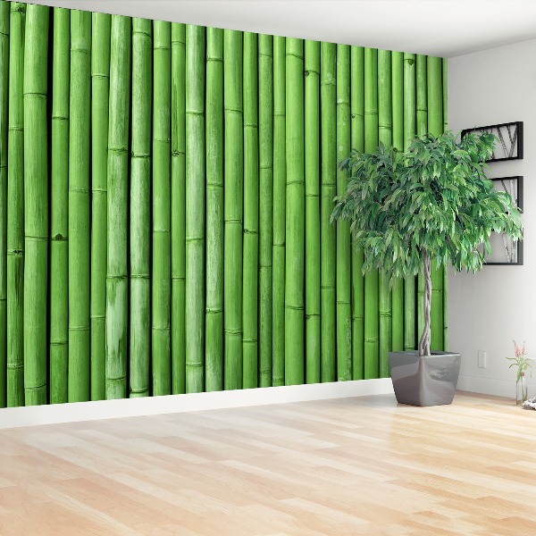 Papier peint decoratif Bamboo green