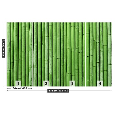 Papier peint decoratif Bamboo green