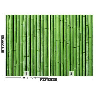 Papier peint decoratif Bamboo green