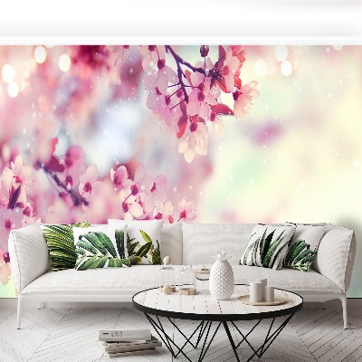 Papier peint decoratif Fleurs de cerisier