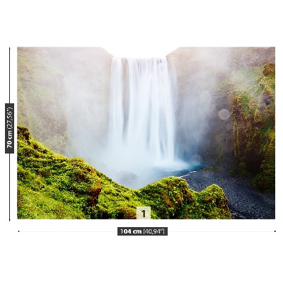 Papier peint photo Chute d'eau skogafoss