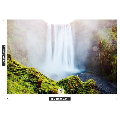 Papier peint photo Chute d'eau skogafoss