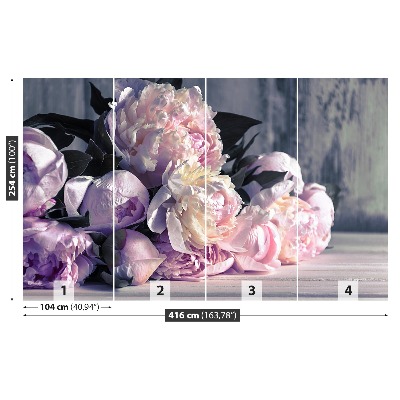 Papier peint decoratif Bouquet de pivoines