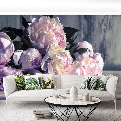 Papier peint decoratif Bouquet de pivoines