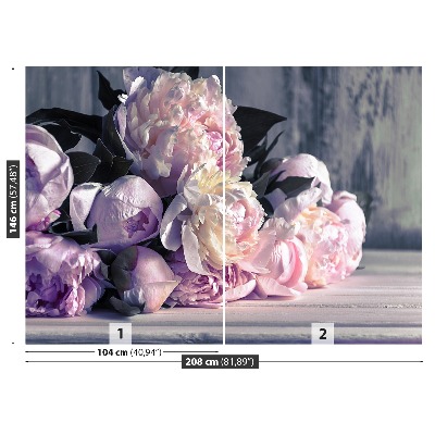 Papier peint decoratif Bouquet de pivoines