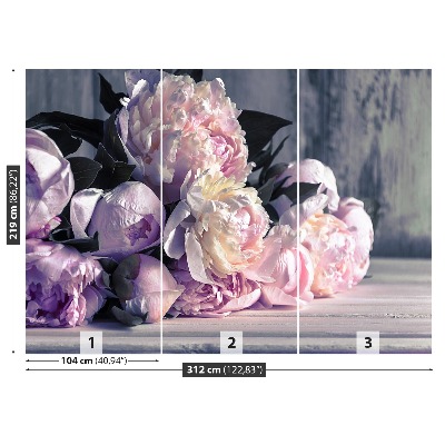 Papier peint decoratif Bouquet de pivoines