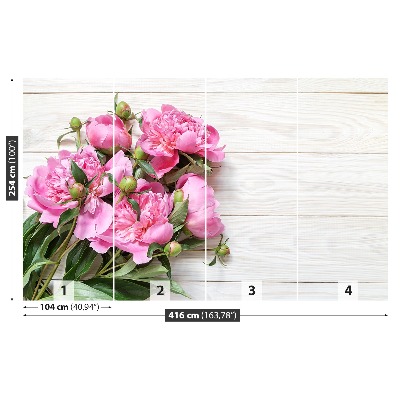 Papier peint decoratif Bouquet de pivoines