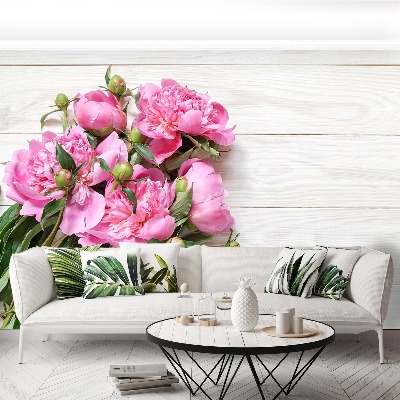 Papier peint decoratif Bouquet de pivoines