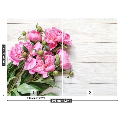 Papier peint decoratif Bouquet de pivoines