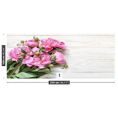 Papier peint decoratif Bouquet de pivoines