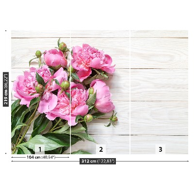 Papier peint decoratif Bouquet de pivoines