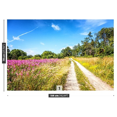 Papier peint photo Prairie en fleurs