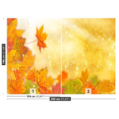 Papier peint decoratif Feuilles d'automne