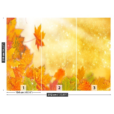 Papier peint decoratif Feuilles d'automne