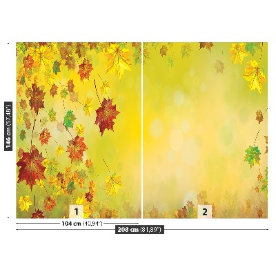 Papier peint decoratif Feuilles d'automne