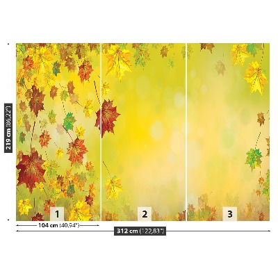 Papier peint decoratif Feuilles d'automne