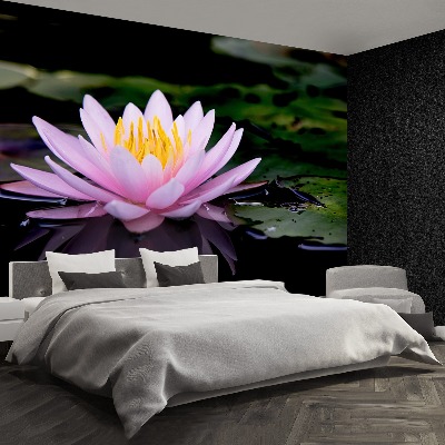 Papier peint decoratif Lotus rose