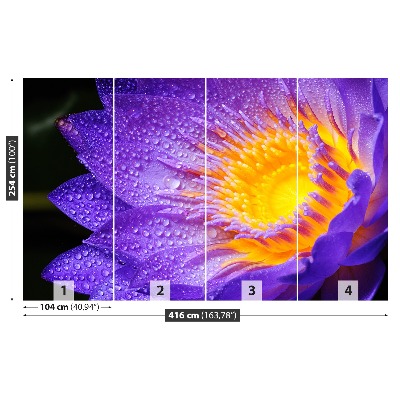 Papier peint decoratif Purple lotus