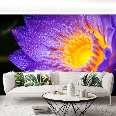 Papier peint decoratif Purple lotus