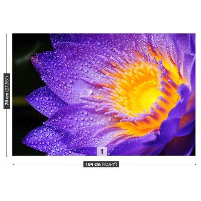 Papier peint decoratif Purple lotus