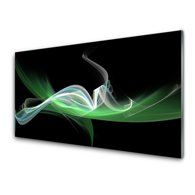 Tableaux sur verre acrylique Art abstrait art vert noir