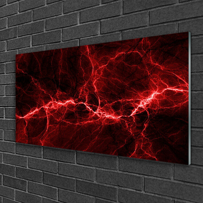 Tableaux sur verre acrylique Abstrait art rouge
