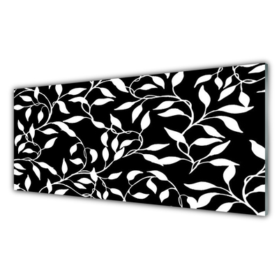 Tableaux sur verre acrylique Abstrait art noir blanc