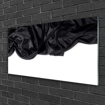 Tableaux sur verre acrylique Cachemire art noir blanc