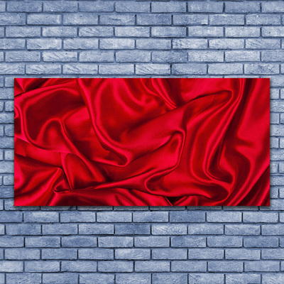 Tableaux sur verre acrylique Cachemire art rouge