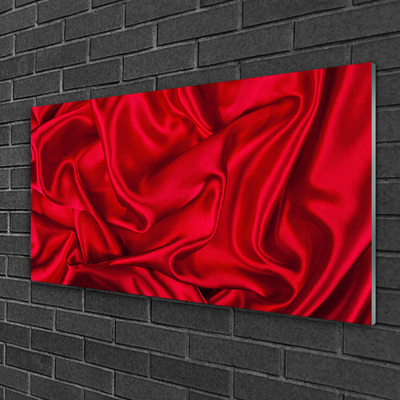 Tableaux sur verre acrylique Cachemire art rouge